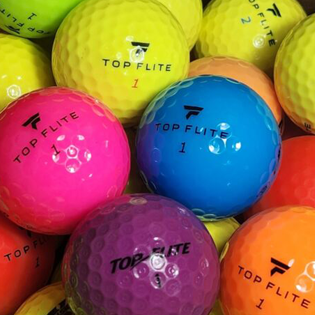 Top Flite Color Mix Used Golf Balls - The Golf Ball Company