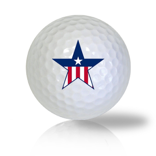 America Flag Star Golf Balls Used Golf Balls - The Golf Ball Company