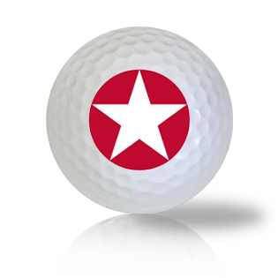 America Red Star Golf Balls Used Golf Balls - The Golf Ball Company