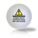 Warning Really Funny Golf Balls Used Golf Balls - The Golf Ball Company