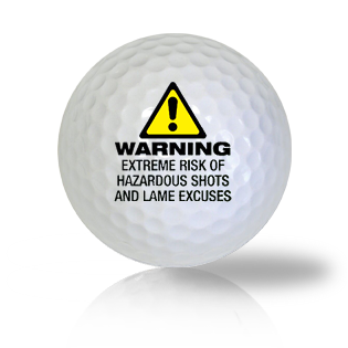 Warning Really Funny Golf Balls Used Golf Balls - The Golf Ball Company