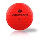 Custom Wilson Duo Soft Optic Red Used Golf Balls - The Golf Ball Company