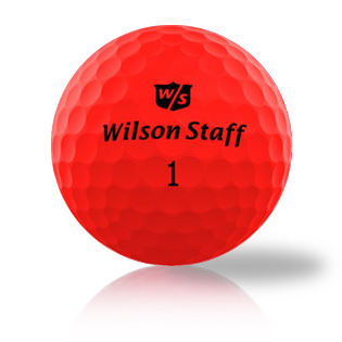Custom Wilson Duo Soft Optic Red Used Golf Balls - The Golf Ball Company