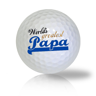 World Greatest Papa Golf Balls Used Golf Balls - The Golf Ball Company