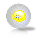 Down In The Dumps & Worried Emoticon Golf Balls Used Golf Balls - The Golf Ball Company