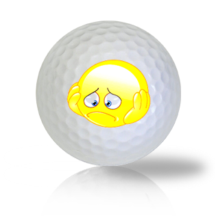 Down In The Dumps & Worried Emoticon Golf Balls Used Golf Balls - The Golf Ball Company