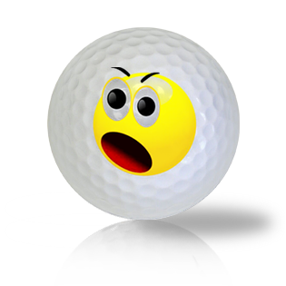 Yelling Emoticon Golf Balls Used Golf Balls - The Golf Ball Company