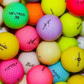 Assorted Color Crystal Mix Used Golf Balls - The Golf Ball Company
