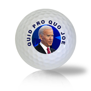Donald Trump - Biden - Quid Pro Quo Joe Used Golf Balls - The Golf Ball Company