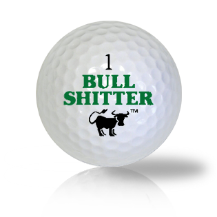Plain Out Bull Shitter Funny Golf Balls Used Golf Balls - The Golf Ball Company