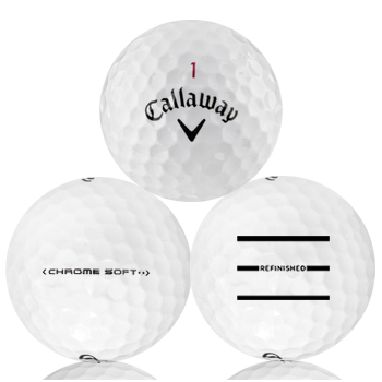 Custom Callaway Chrome Soft Refinished (Triple-Line) Used Golf Balls - The Golf Ball Company