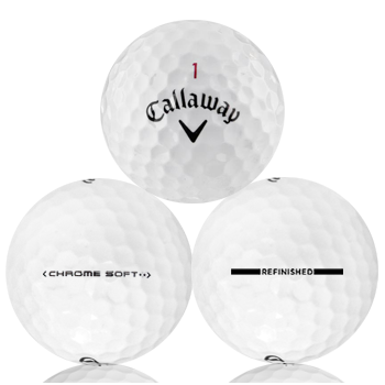 Custom Callaway Chrome Soft Refinished (Straight Line) Used Golf Balls - The Golf Ball Company