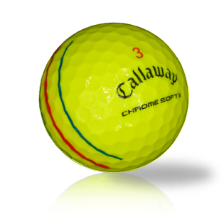 Custom Callaway Chrome Soft X Triple Track Yellow Used Golf Balls - The Golf Ball Company