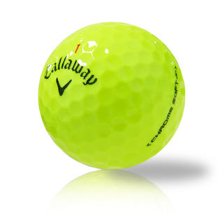 Custom Callaway Chrome Soft X Yellow Used Golf Balls - The Golf Ball Company