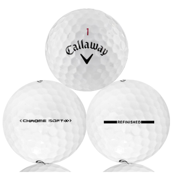 Custom Callaway Chrome Soft X Refinished (Straight Line) Used Golf Balls - The Golf Ball Company