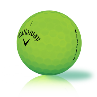 Custom Callaway Supersoft Bold Matte Lime 2019 Used Golf Balls - The Golf Ball Company