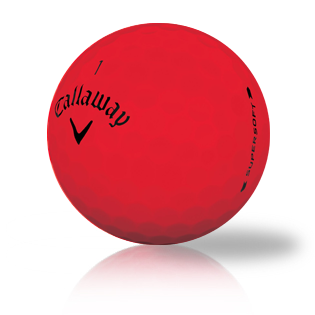 Custom Callaway Supersoft Bold Matte Red 2019 Used Golf Balls - The Golf Ball Company