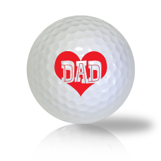 I Love Dad Golf Balls Used Golf Balls - The Golf Ball Company