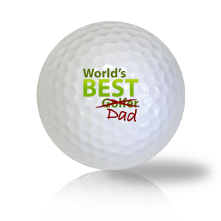 World's Best Dad Golf Balls Used Golf Balls - The Golf Ball Company