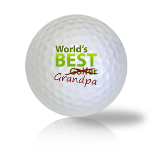 World's Best Grandpa Golf Balls Used Golf Balls - The Golf Ball Company