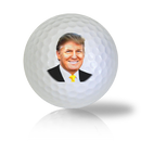 Donald Trump President in a Gold Tie Golf Balls Used Golf Balls - The Golf Ball Company