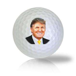 Donald Trump President in a Gold Tie Golf Balls Used Golf Balls - The Golf Ball Company