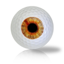 Light Brown Eye Ball Golf Balls Used Golf Balls - The Golf Ball Company