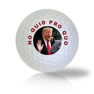 Donald Trump No Quid Pro Quo Used Golf Balls - The Golf Ball Company