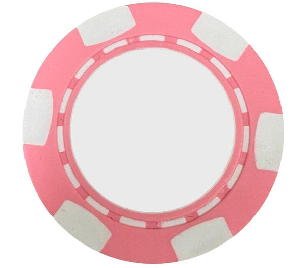 Classic Personalized Poker Chips - Pink Used Golf Balls - The Golf Ball Company