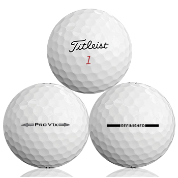 Custom Titleist Pro V1X Refinished (Straight Line) Used Golf Balls - The Golf Ball Company