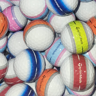 Custom TaylorMade Tour Response Stripe Collectors Mix Used Golf Balls - The Golf Ball Company